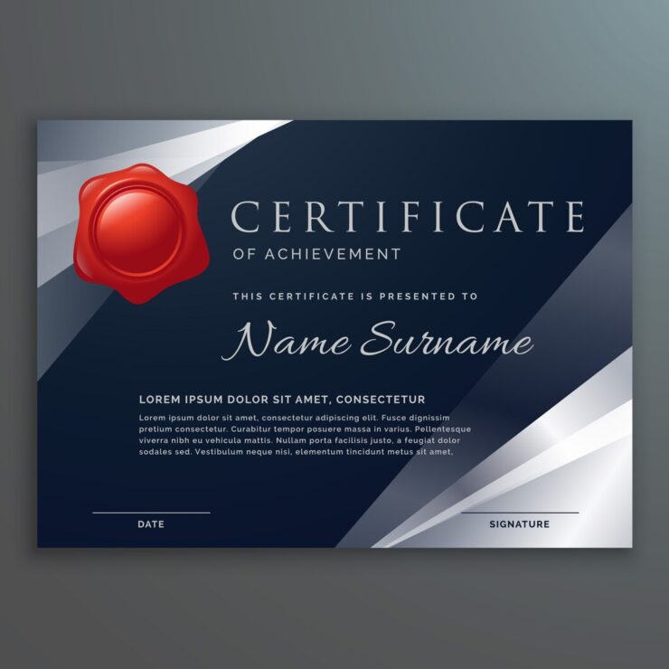 dark-certificate-template-design-with-silver-geometric-shapes_1017-8448